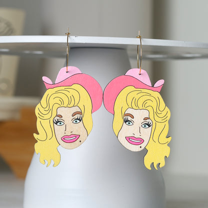 Cowgirl Hoop Earrings