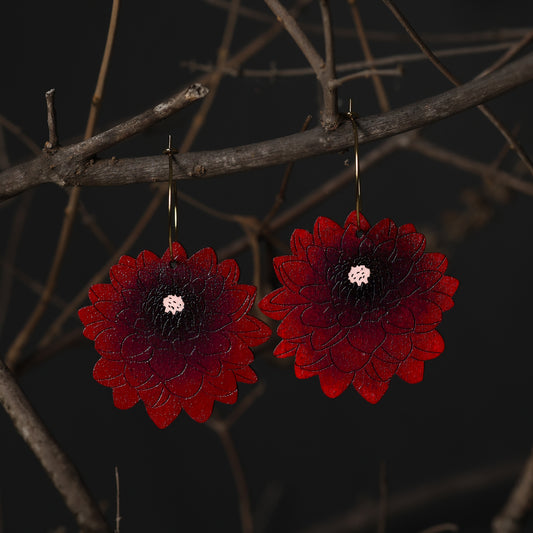 Black Dahlia Hoops