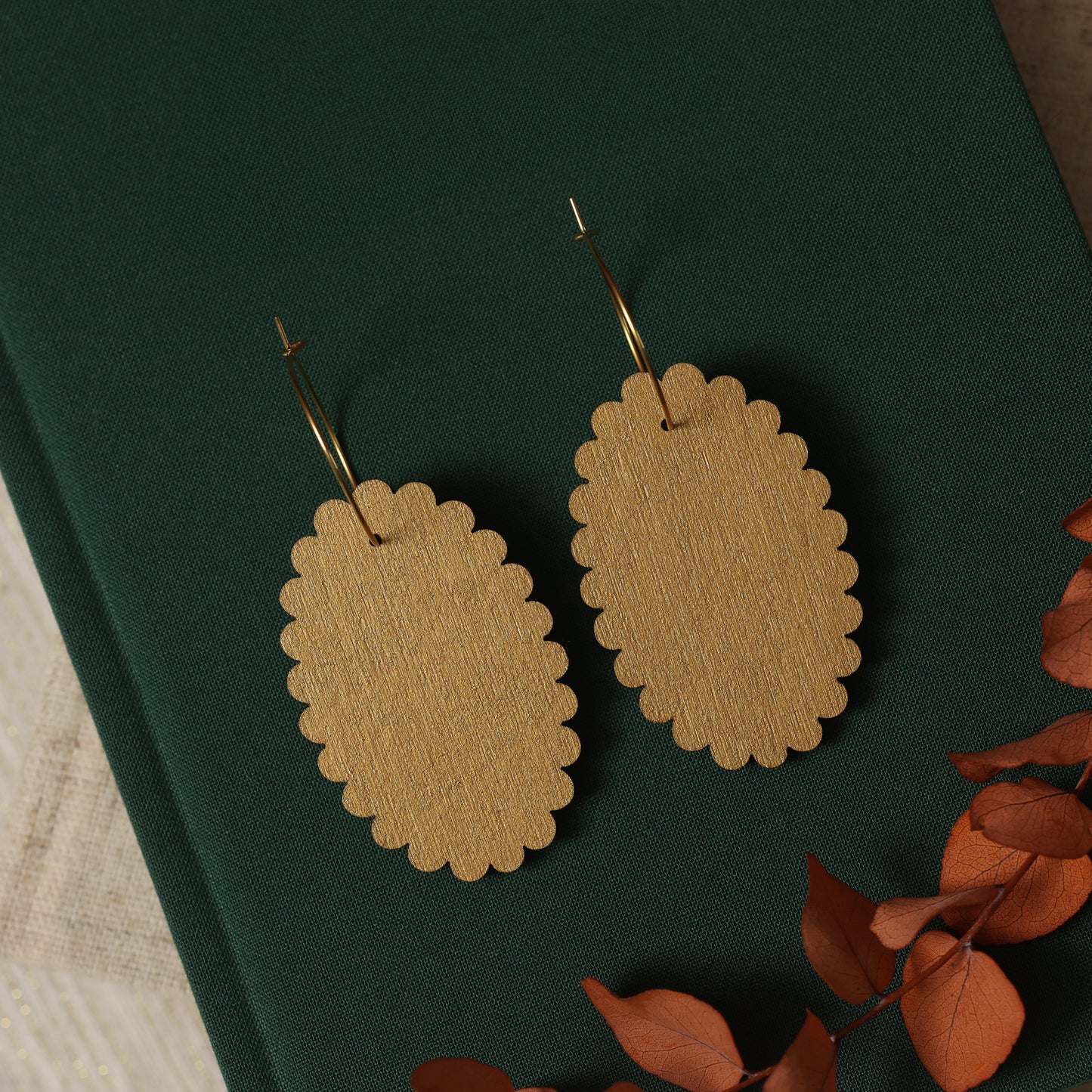 Evelyn Floral Pendant Earrings