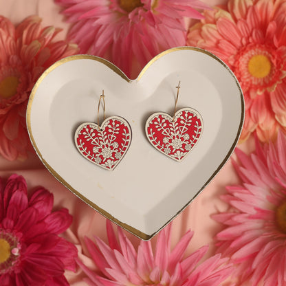 Doily Heart Hoops