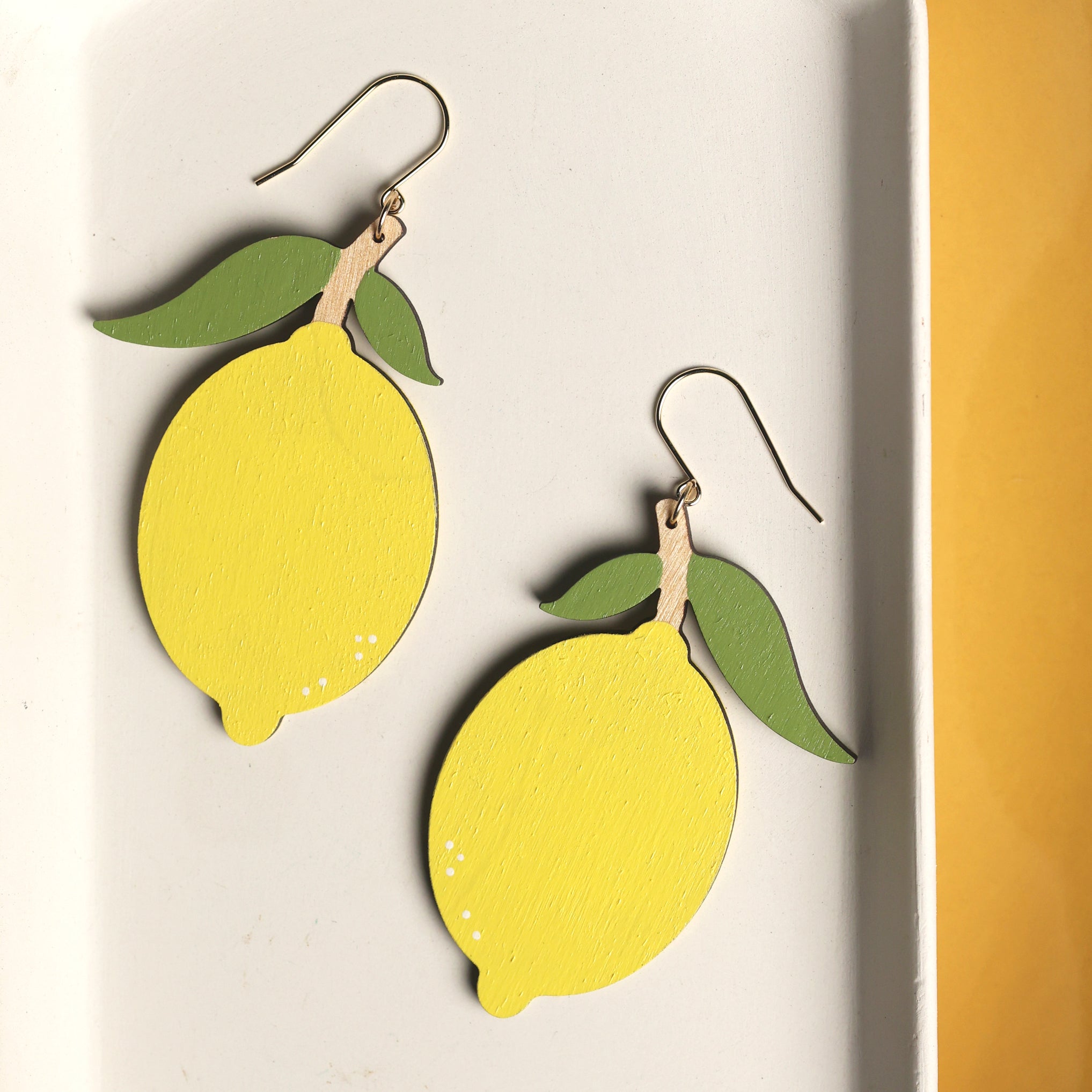 Statement Lemon Earrings