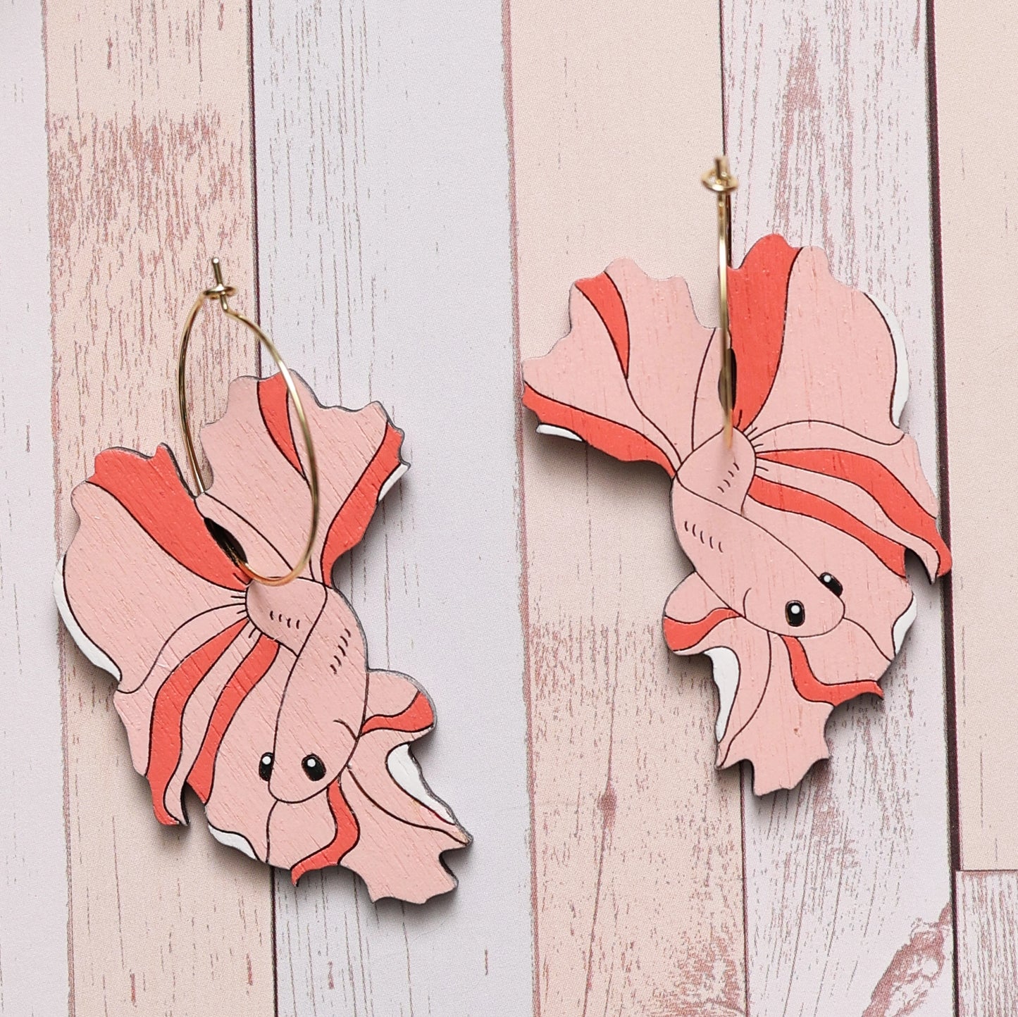 Betta Fish Hoops - Pink