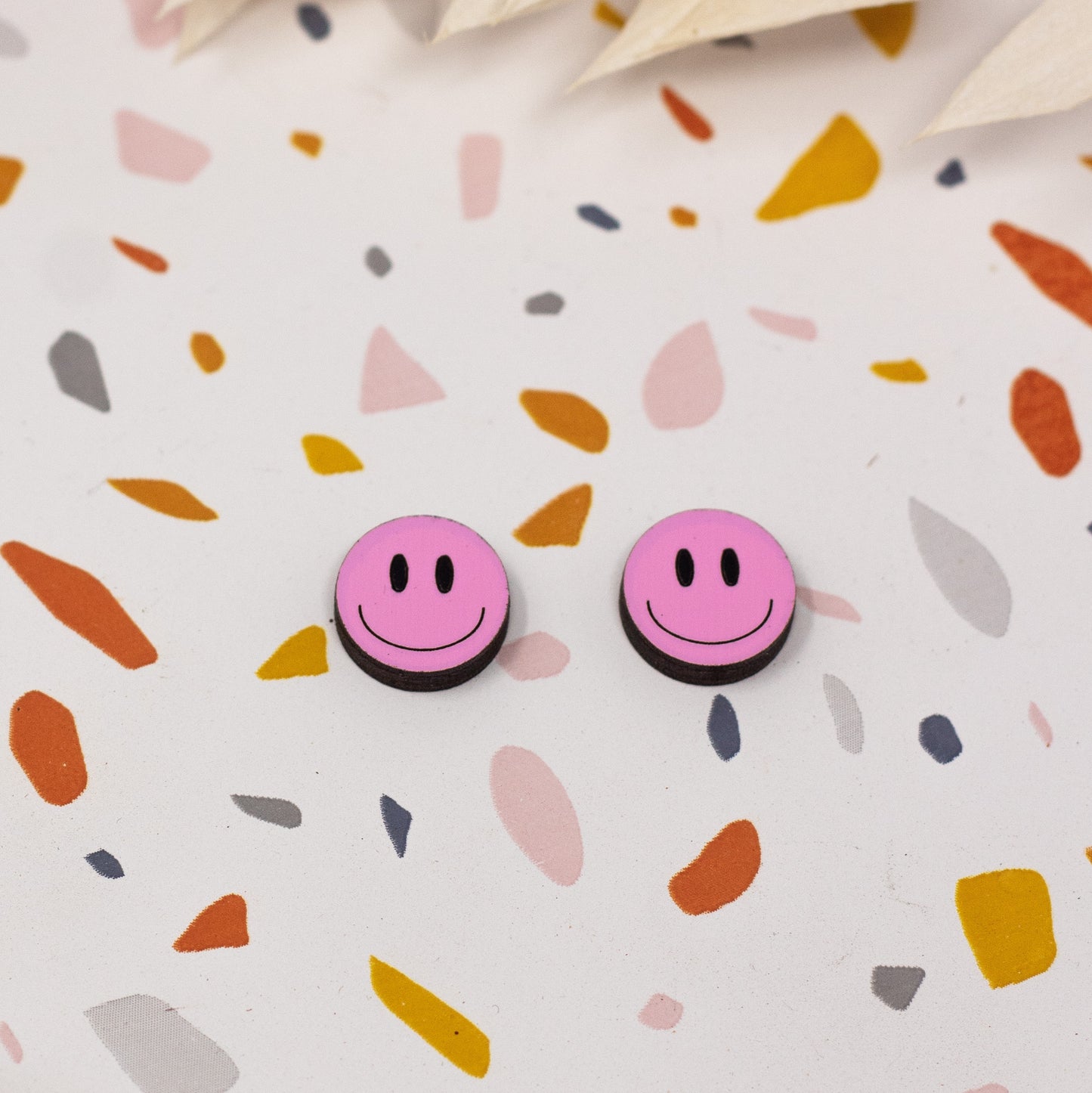 Happy Face Studs - 3 Colors Available