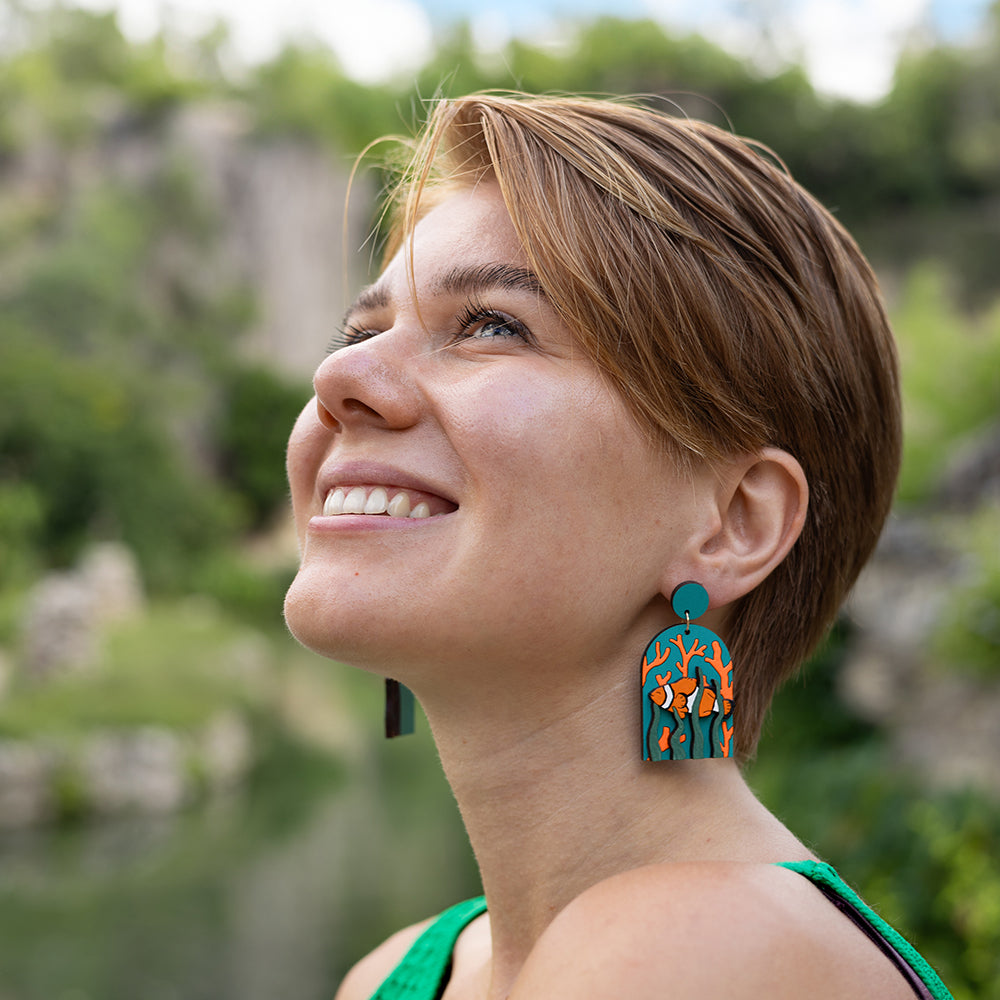 Clownfish Statement Earrings