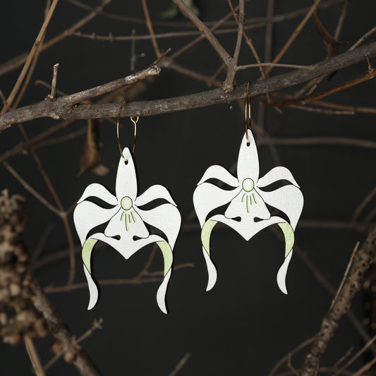 Ghost Orchid Hoops