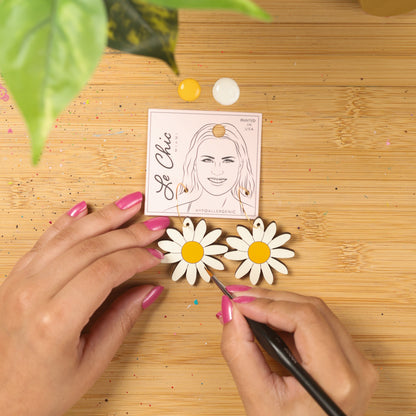 70s Daisy Hoops