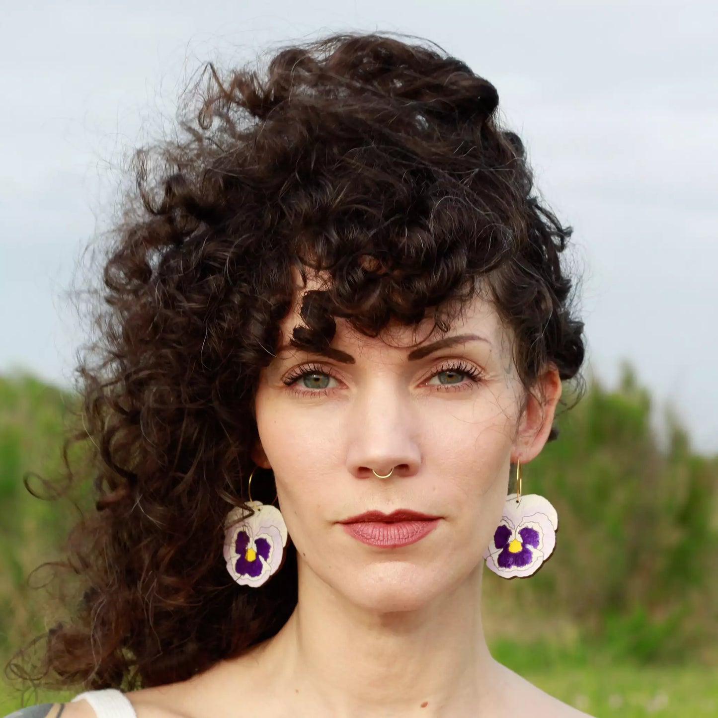 Pansy Hoops