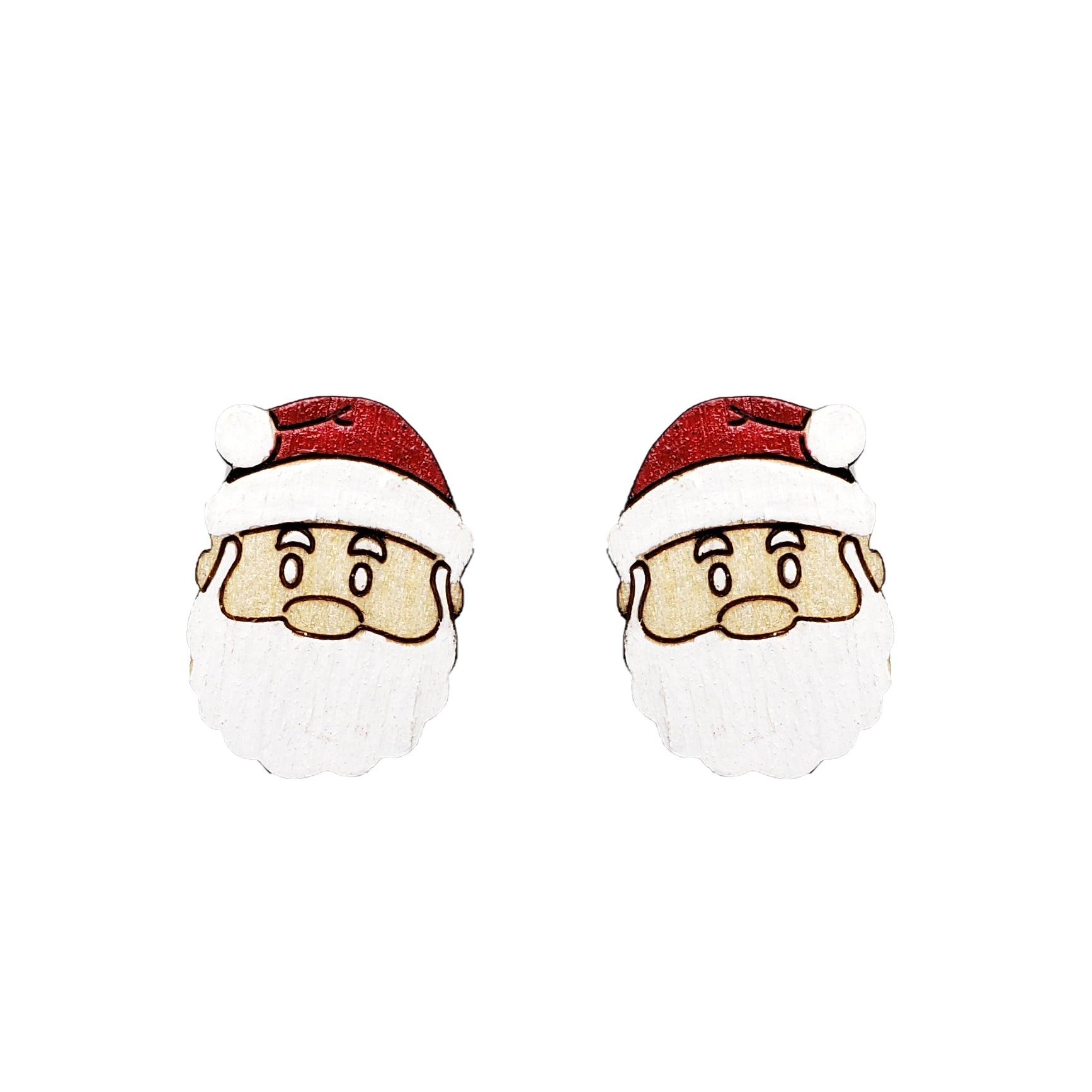 Santa Head Stud Earrings