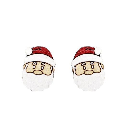Santa Head Stud Earrings