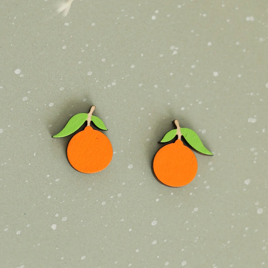 Tangerine Stud Earrings