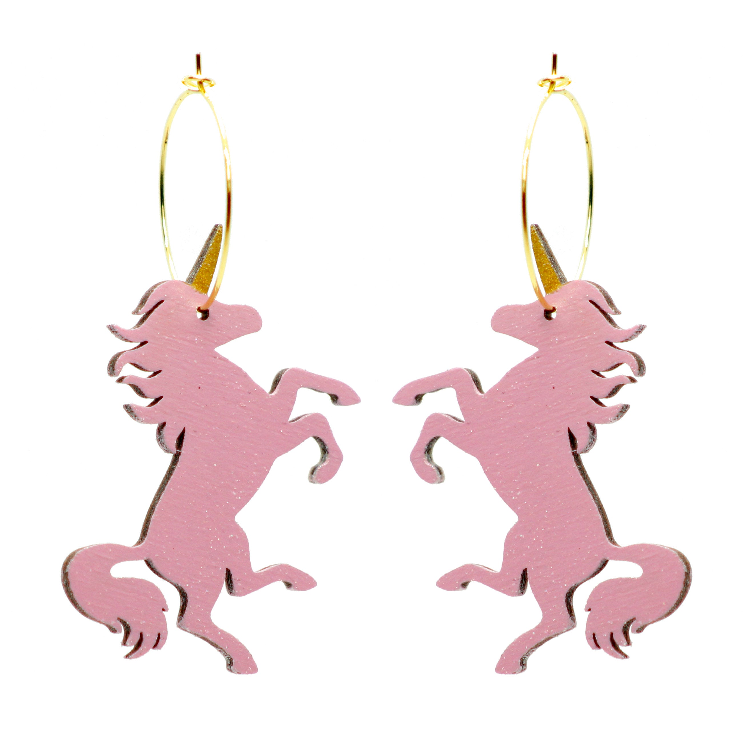 Unicorn Hoop Earrings