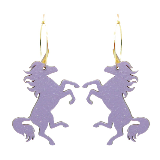 Unicorn Hoop Earrings