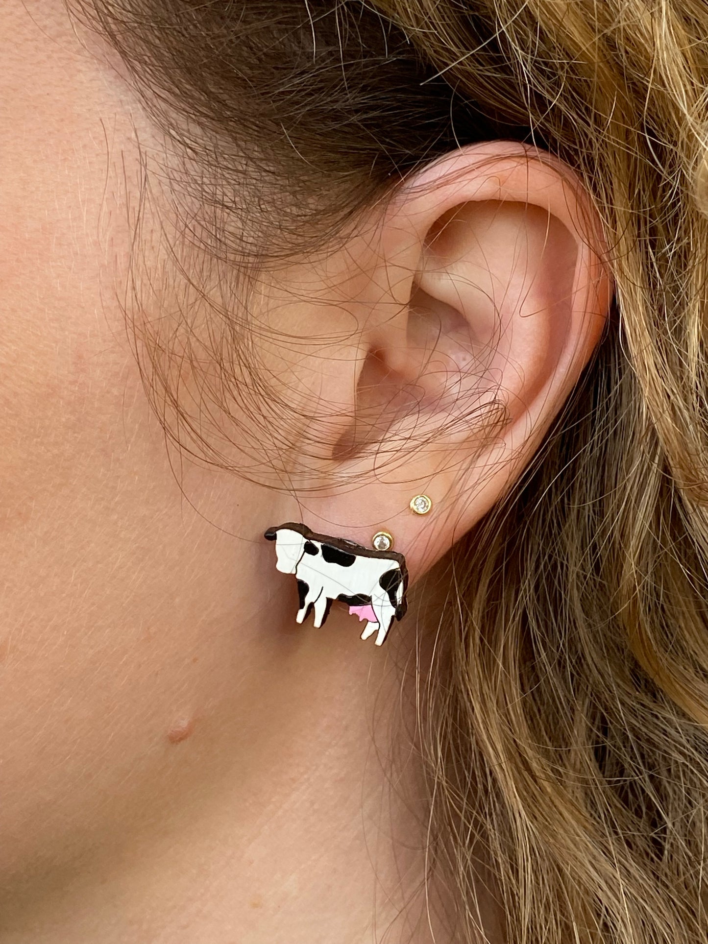Cow Studs - 2 Colors Available